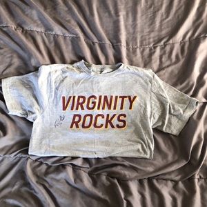 Virginity Rocks shirt SIGNED by Danny Duncan